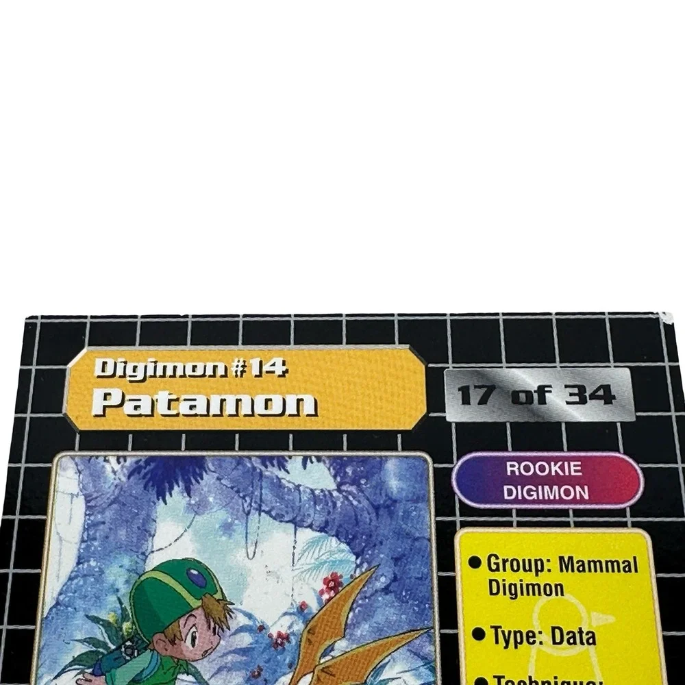 1999 Upper Deck Digimon Series 1 Patamon 14 Gold Holofoil Prism Card 17 of 34